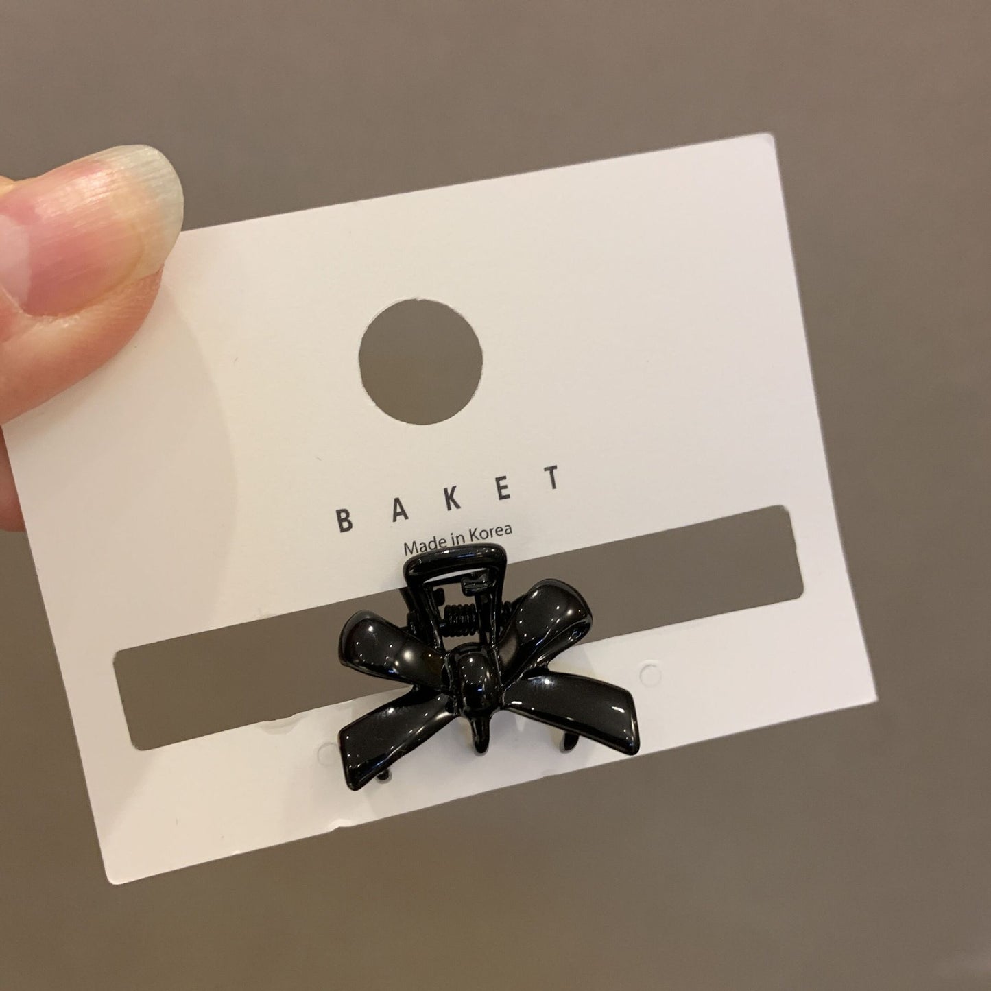 Bow Small Jaw Clip Bangs Broken Female