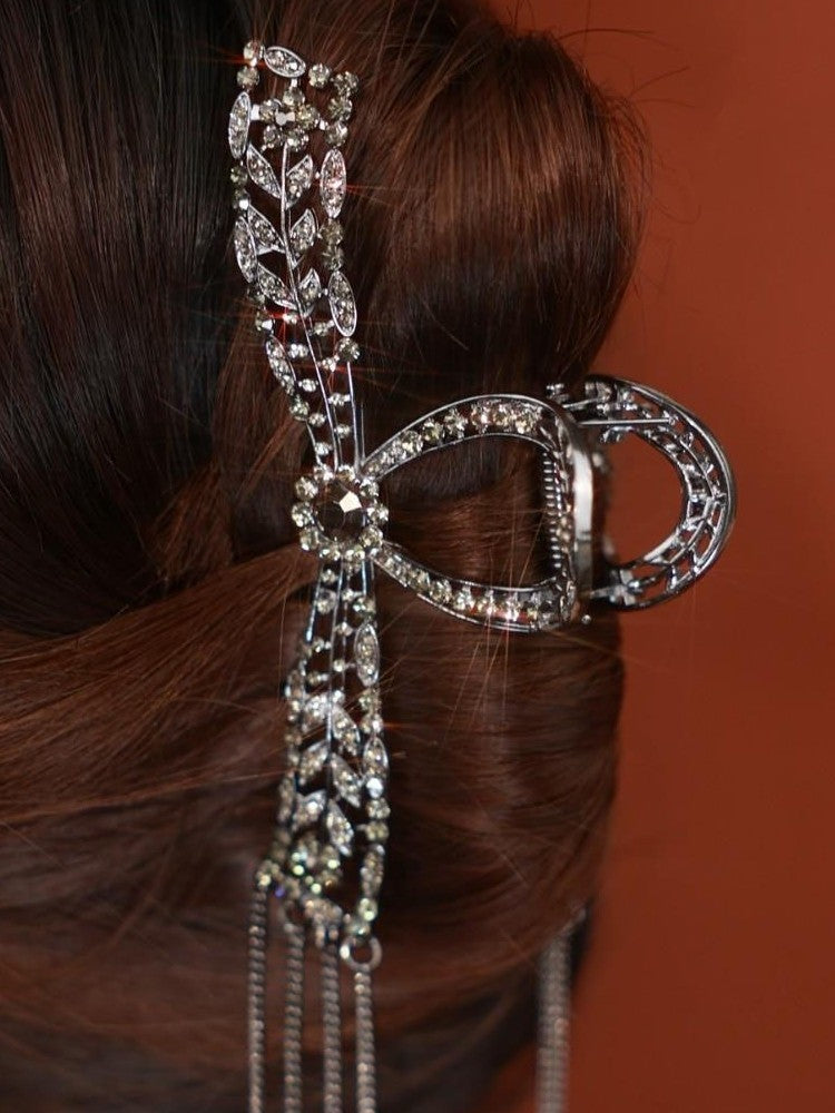 Alloy Hair Accessories Black Tassel Grip