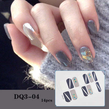 3D Laser Bronzing Nail Sticker