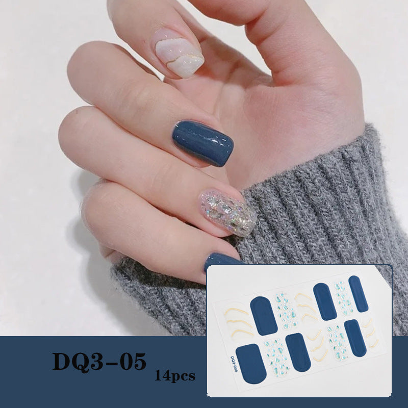 3D Laser Bronzing Nail Sticker