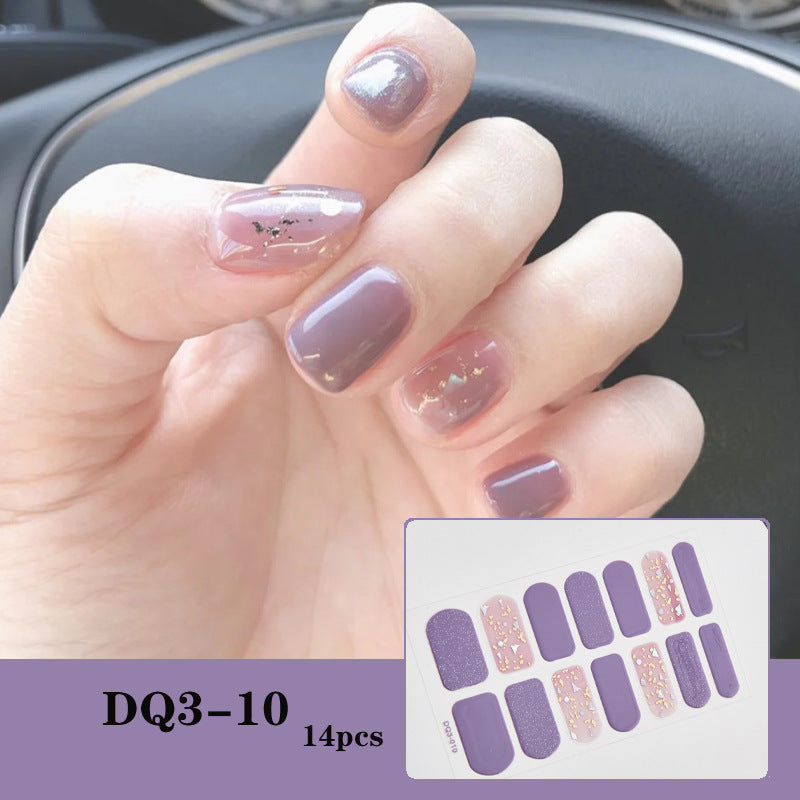 3D Laser Bronzing Nail Sticker