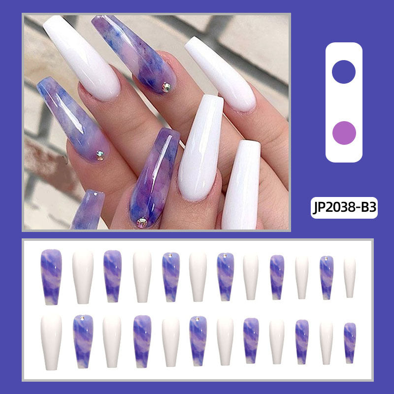 Women's Blue Gradient Nail Stickers