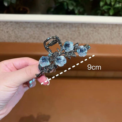 Metal Camellia Women's Headdress Barrettes