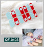 3D metal gradient nail stickers