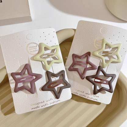 Simple Frosted Star Hairpin Finishing Small Hairpin