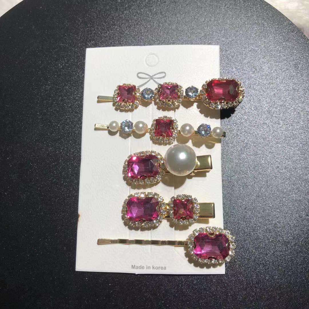 Vintage Super Emerald Rhinestone Hair Clip