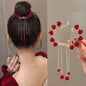 Tulip Tassel Hairpin Back Head Grip Clip