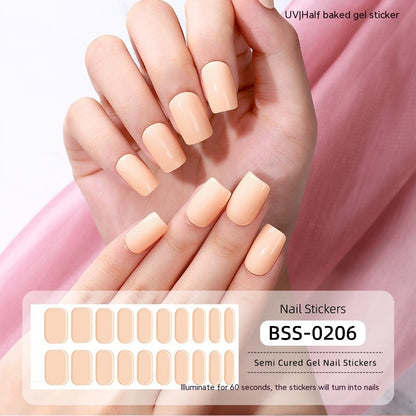 Solid Color Gel Nail Stickers