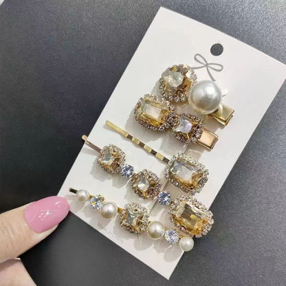 Vintage Super Emerald Rhinestone Hair Clip