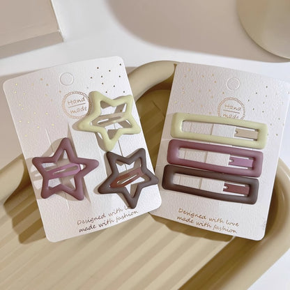 Simple Frosted Star Hairpin Finishing Small Hairpin