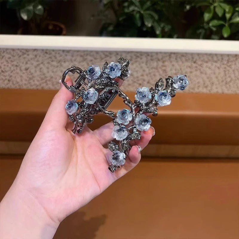 Metal Camellia Women's Headdress Barrettes