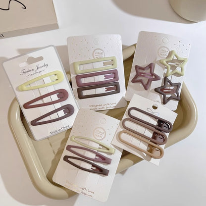 Simple Frosted Star Hairpin Finishing Small Hairpin