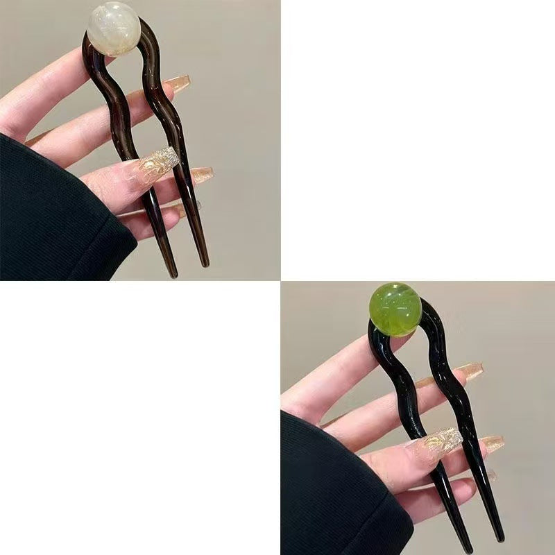 Ball Retro Simple U-shaped Hair Pin Headdress Barrettes