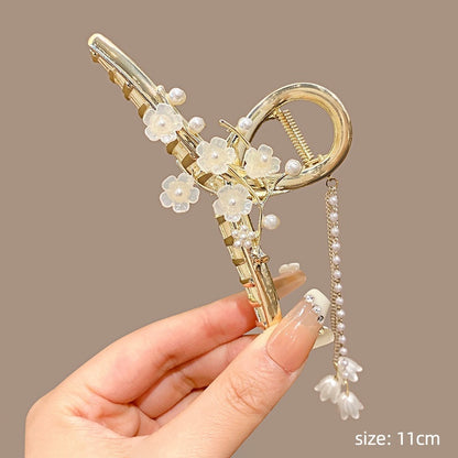 Women's Fashion Large Butterfly Tassel Barrettes