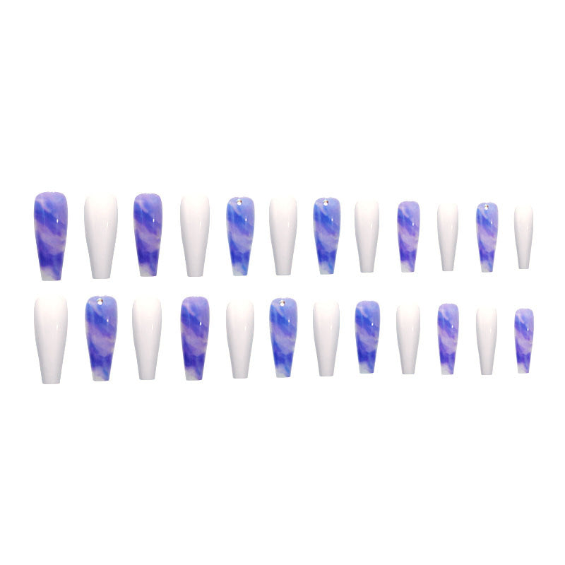 Women's Blue Gradient Nail Stickers