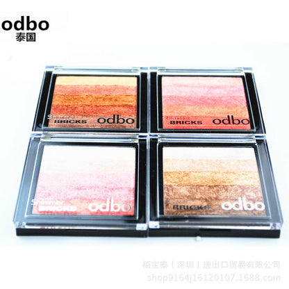 Thailand odbozisa five color gradient palette bronzing not dizzydo peach Eyeshadow makeup female nude make-up makeup