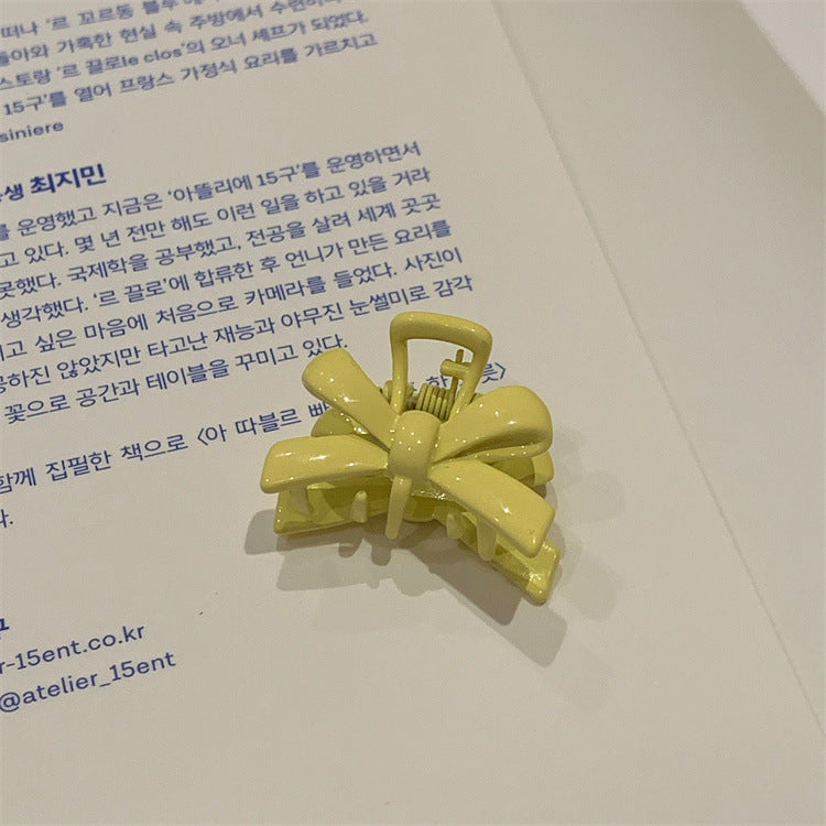 Bow Small Jaw Clip Bangs Broken Female