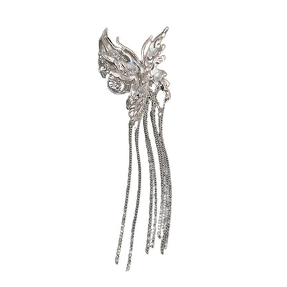 Butterfly Moonstone Tassel Personalized Hair Shark Clip