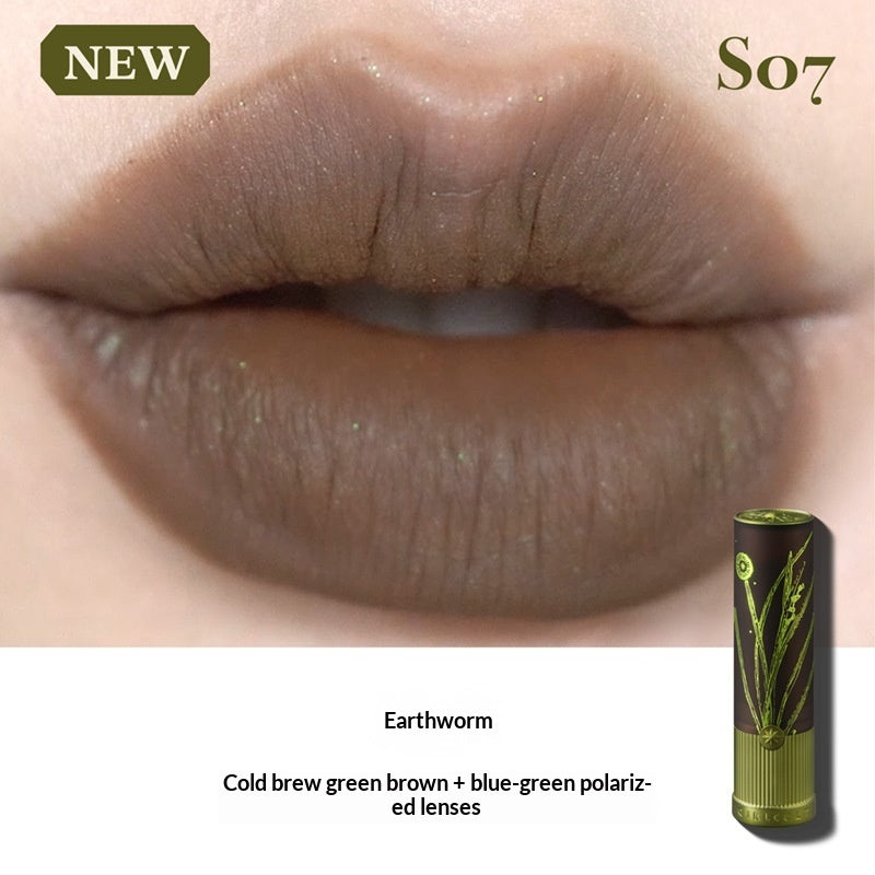 Matte Natural European And American Brown Lipstick For Fair Nude Lip Mud
