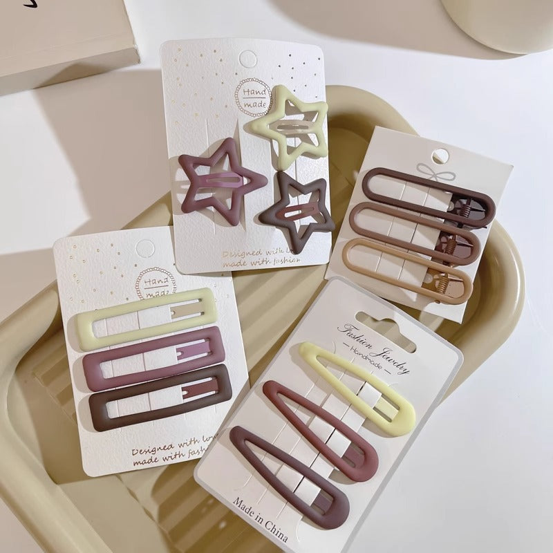 Simple Frosted Star Hairpin Finishing Small Hairpin