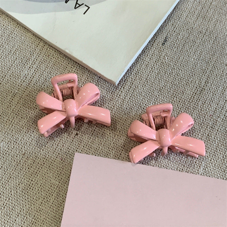 Bow Small Jaw Clip Bangs Broken Female