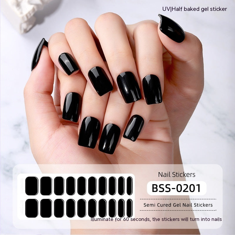 Solid Color Gel Nail Stickers