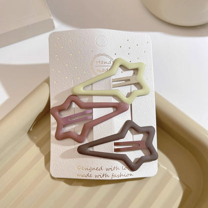 Simple Frosted Star Hairpin Finishing Small Hairpin