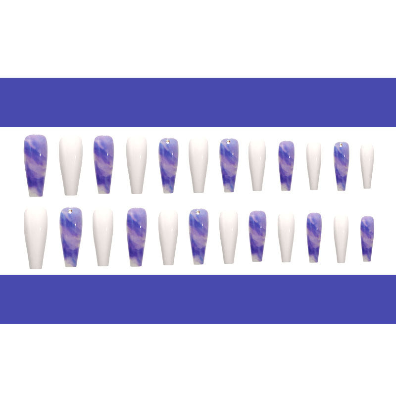 Women's Blue Gradient Nail Stickers