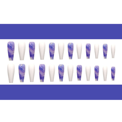 Women's Blue Gradient Nail Stickers