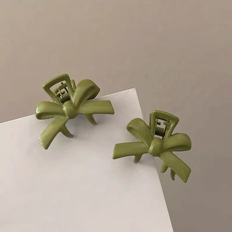 Bow Small Jaw Clip Bangs Broken Female