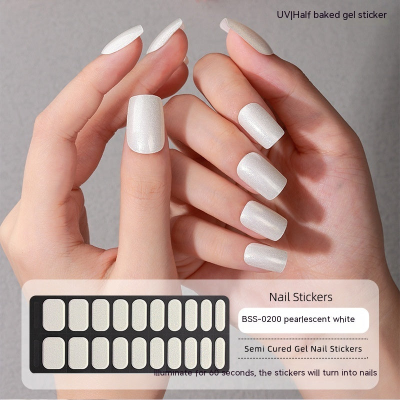 Solid Color Gel Nail Stickers