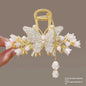 Women's Fashion Large Butterfly Tassel Barrettes