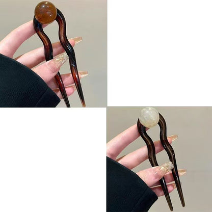 Ball Retro Simple U-shaped Hair Pin Headdress Barrettes