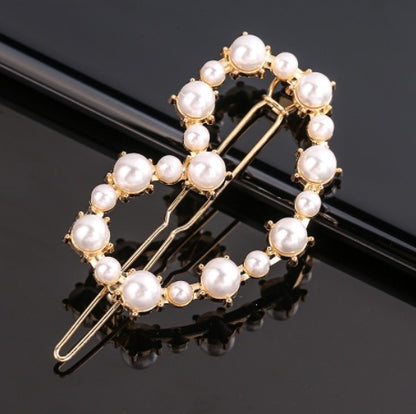 Women's Geometric Frog Buckle Clip Crown Bangs