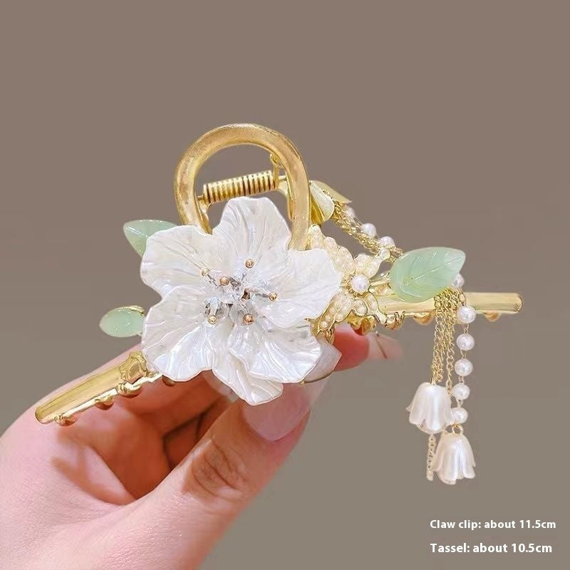 Women's Fashion Large Butterfly Tassel Barrettes
