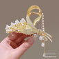 Women's Fashion Large Butterfly Tassel Barrettes