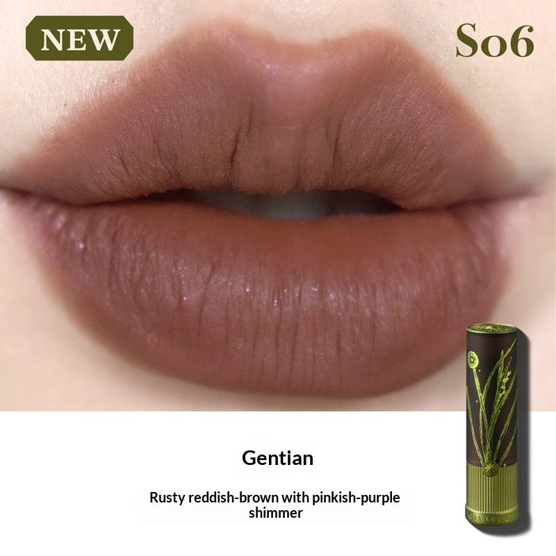 Matte Natural European And American Brown Lipstick For Fair Nude Lip Mud