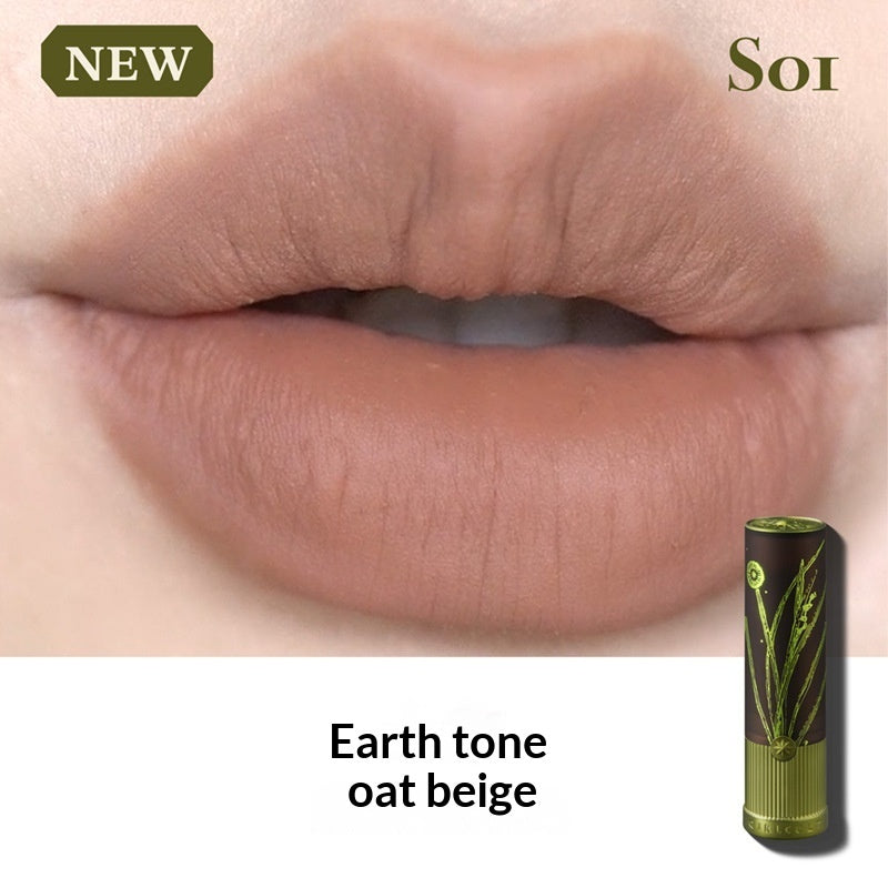 Matte Natural European And American Brown Lipstick For Fair Nude Lip Mud