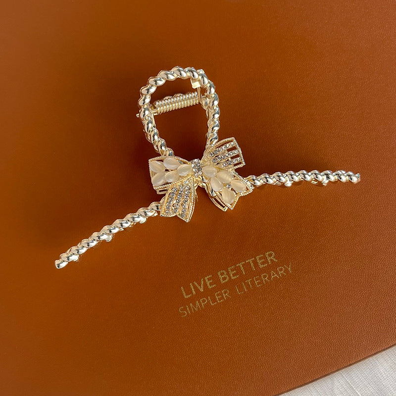 Retro Delicate Micro Inlaid Flower Clip