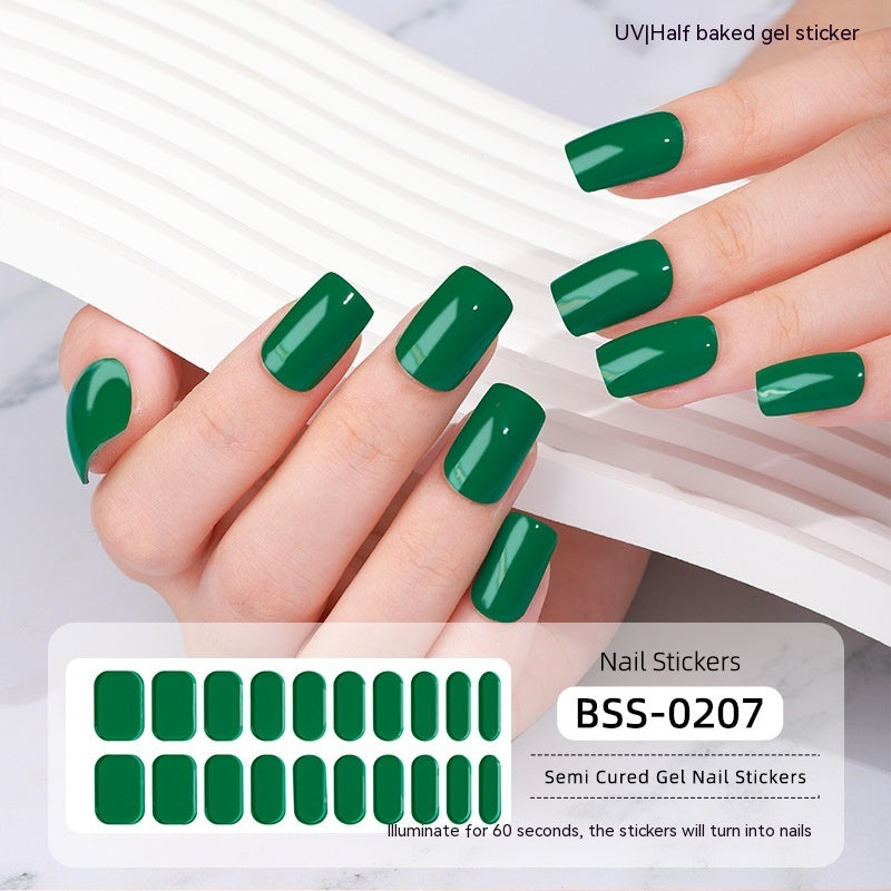 Solid Color Gel Nail Stickers