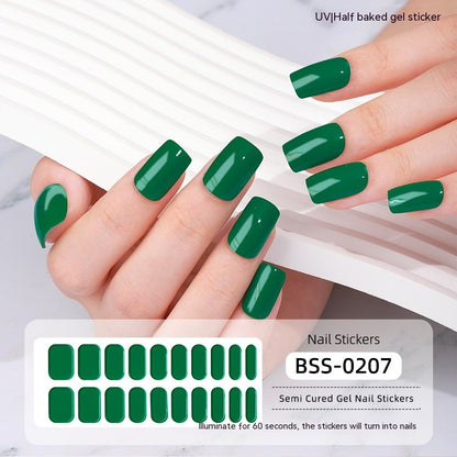 Solid Color Gel Nail Stickers