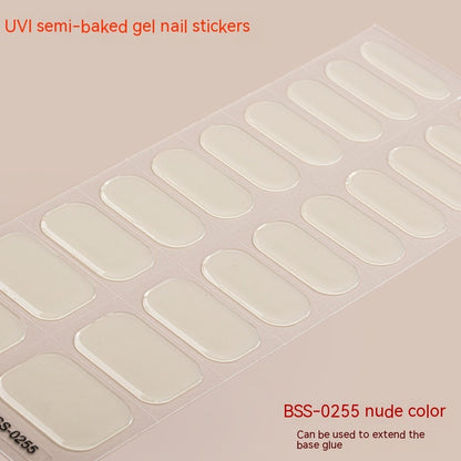 Solid Color Gel Nail Stickers