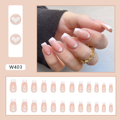 White French Shiny Nail Sticker