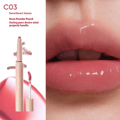 Double-headed Lip Gloss Lip Liner Two-in-one